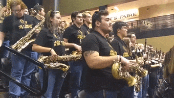 marching band saxophone GIF by UCF Marching Knights