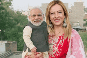 Giorgia Meloni India GIF