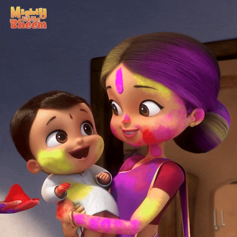 Holi Happyholi GIF by Chhota Bheem