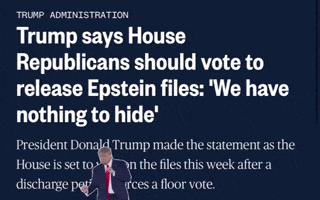 Trump Epstein Files GIF