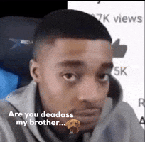 Are You Deadass My Brother GIF