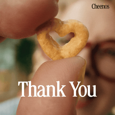 Heart Thank You GIF by Cheerios