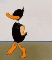 Stripping Daffy Duck GIF