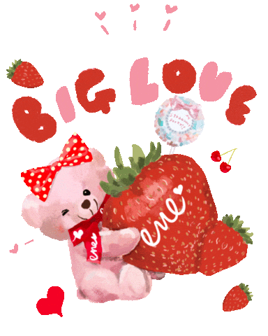 Strawberry Love Sticker