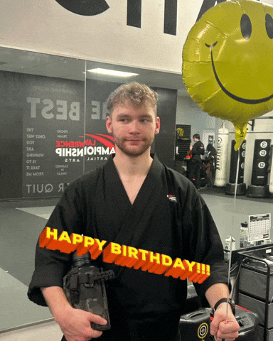 Happy Birthday Karate GIF