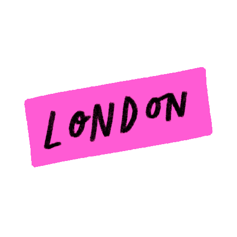 London Pink Sticker by Blair Roberts