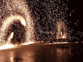 Sparks Fire Show GIF