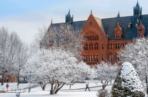 uvm winter campus snow GIF