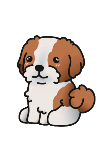 Shih Tzu Dogs Sticker by Koowawa