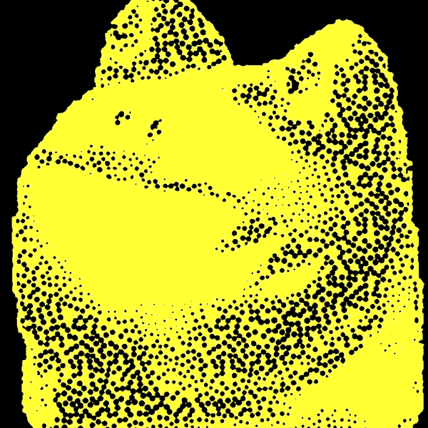 frog halftone GIF by loops-4-ambiance