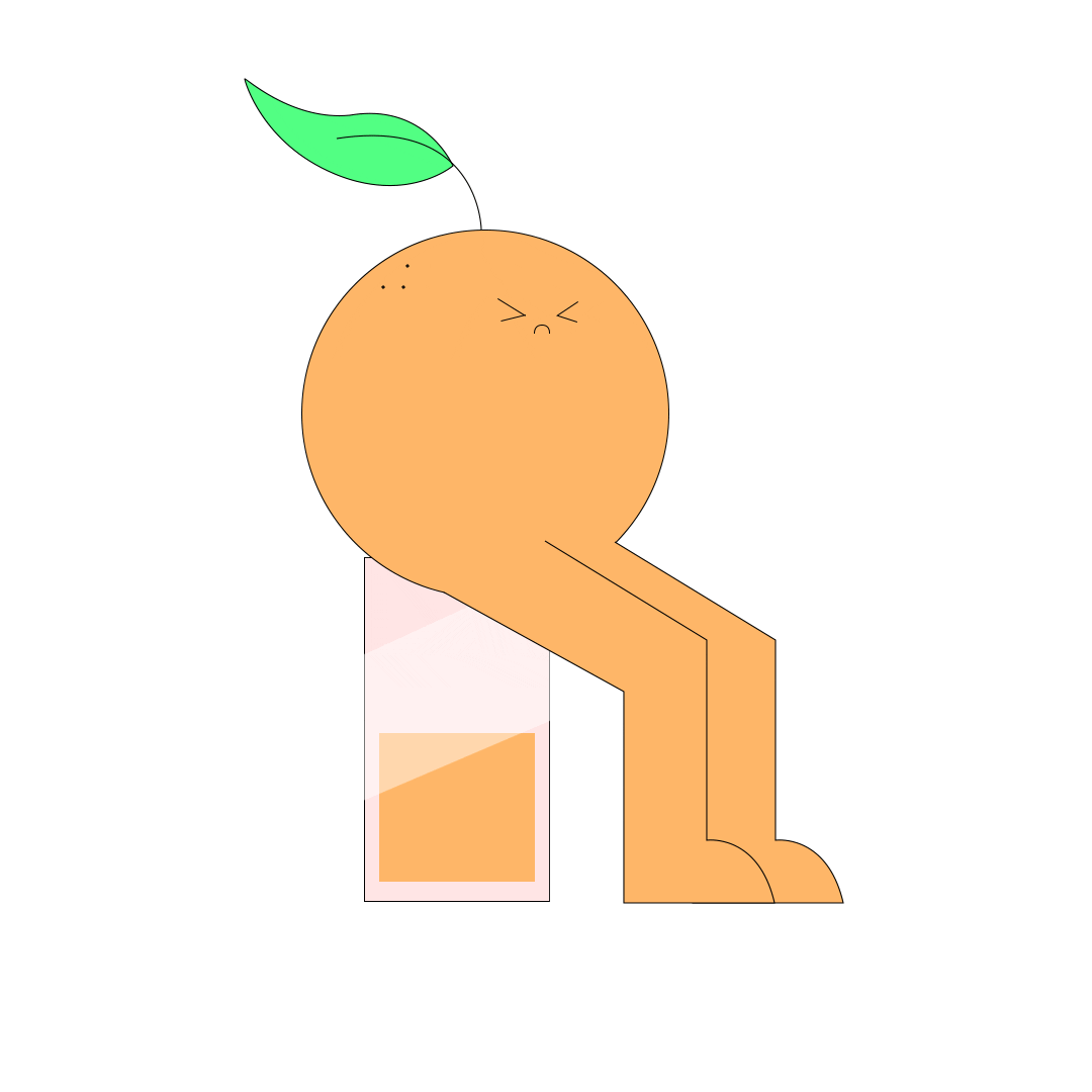 Good Morning Orange Sticker