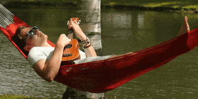 hammock ukulele GIF by Northern Illinois University