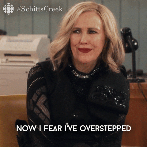 Overstep Schitts Creek GIF by CBC
