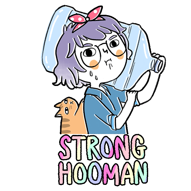 We Can Do It Cat Sticker