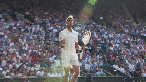 Roar Djokovic GIF by Wimbledon - Find & Share on GIPHY