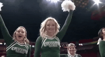 vikings cheerleaders GIF by Cleveland State University
