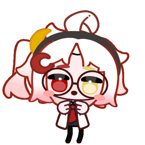 Red Moon Laboratory Sticker