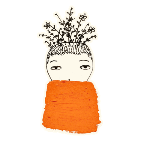 Illustration Be Patient Sticker by Melody Hansen
