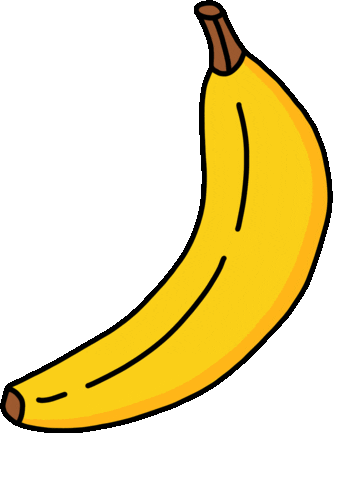 Illustration Banana Sticker by Idil Keysan for iOS & Android | GIPHY