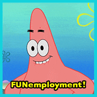 unemployed patrick star GIF by SpongeBob SquarePants