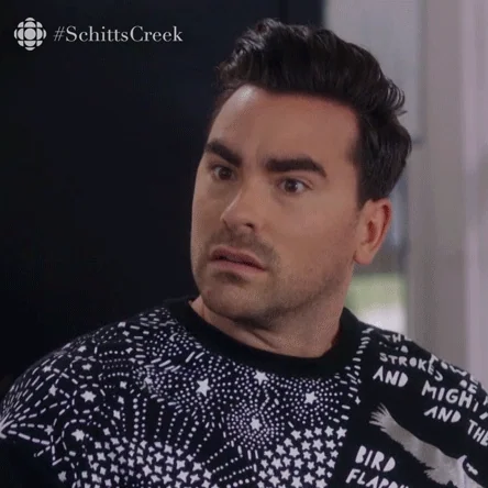 nervous schitts creek GIF by CBC