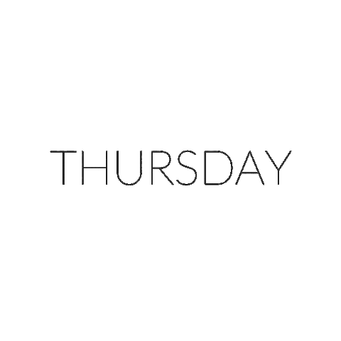 Thursday Sticker by Jennifer Fisher