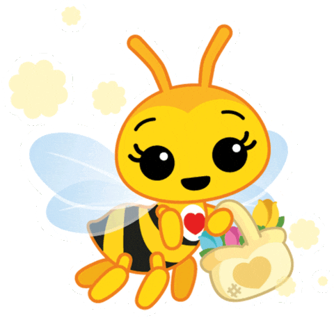 Corazon Bee Sticker by El Payaso Plim Plim