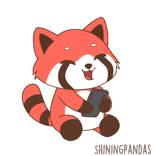 Red Panda Laughing Sticker