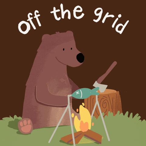 Camping Out Of Office GIF by stopmotreats