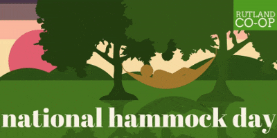 National Hammock Day GIF by Rutland Area Food Co-op