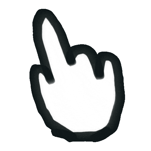 Drawing Middle Finger Sticker