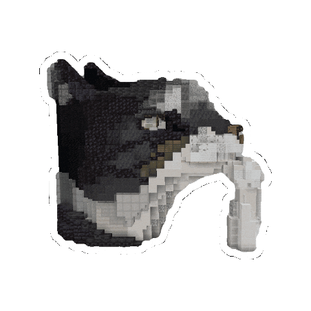 Cat Think Sticker