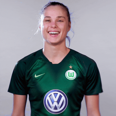 champions league smile GIF by VfL Wolfsburg