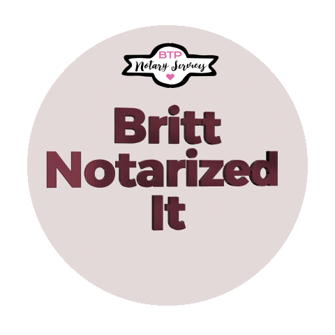 Btpnotaryservices Sticker