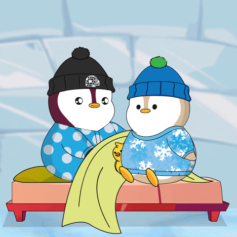 Freezing Warm Up GIF by Pudgy Penguins