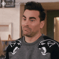 do not know schitts creek GIF by CBC do not know schitts creek GIF by CBC