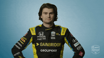Pointing Down Colton Herta GIF by INDYCAR
