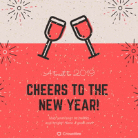 new year 2019 GIF by Crowdfire