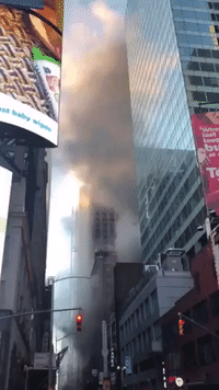Fire in Building Near Times Square Shuts Down New York Streets