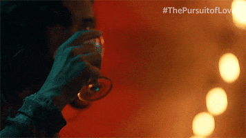 Lily James Drinking GIF by Amazon Prime Video