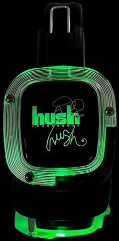 hushhushheadphones party disco jacksonville silent disco GIF