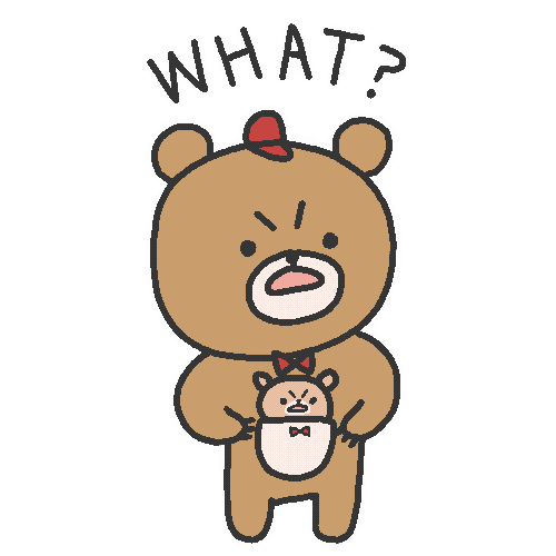 Bear What Sticker by Simian Reflux