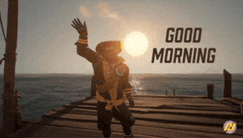 Waving Good Morning GIF