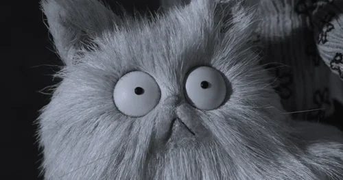 Scared Tim Burton GIF