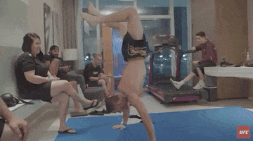 Justin Gaethje Hand Stand GIF by UFC