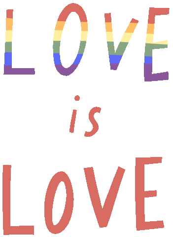 Rainbow Love Sticker by cacicakaduz