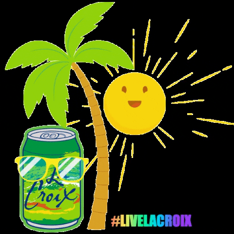 palm tree summer GIF by LaCroix Sparkling Water