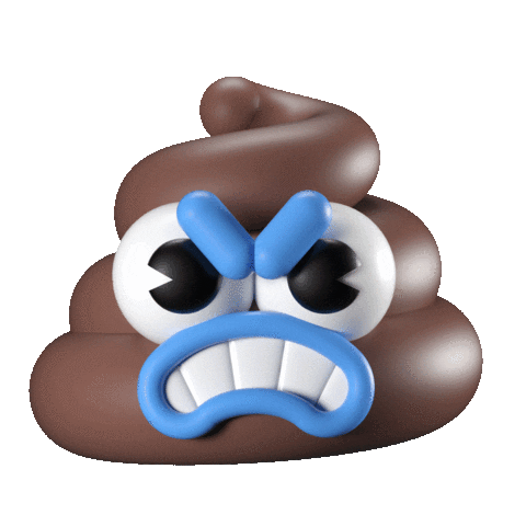 Angry 3D Sticker by Grand Chamaco