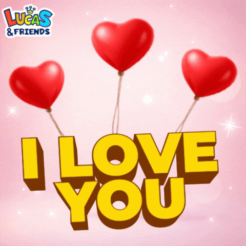 Love You Hearts GIF by Lucas and Friends by RV AppStudios
