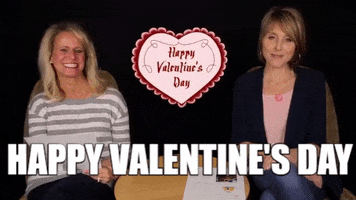 valentines day kiss GIF by Chicks on the Right